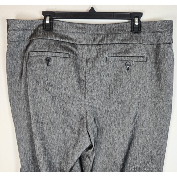 Ann Taylor LOFT Gray Original Fit‎ Women's stretch Pants Size 14 Wide leg - Picture 11 of 13